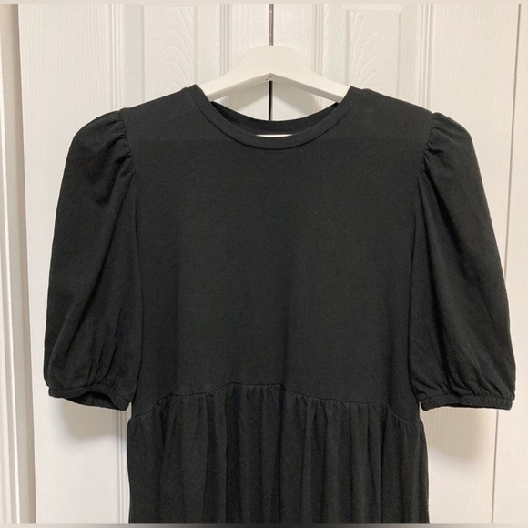 Zara Puff Sleeves Dress Black - Picture 6 of 6